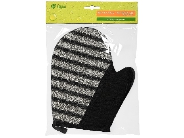 Мочалка Мужская варежка 18х22 см 41263